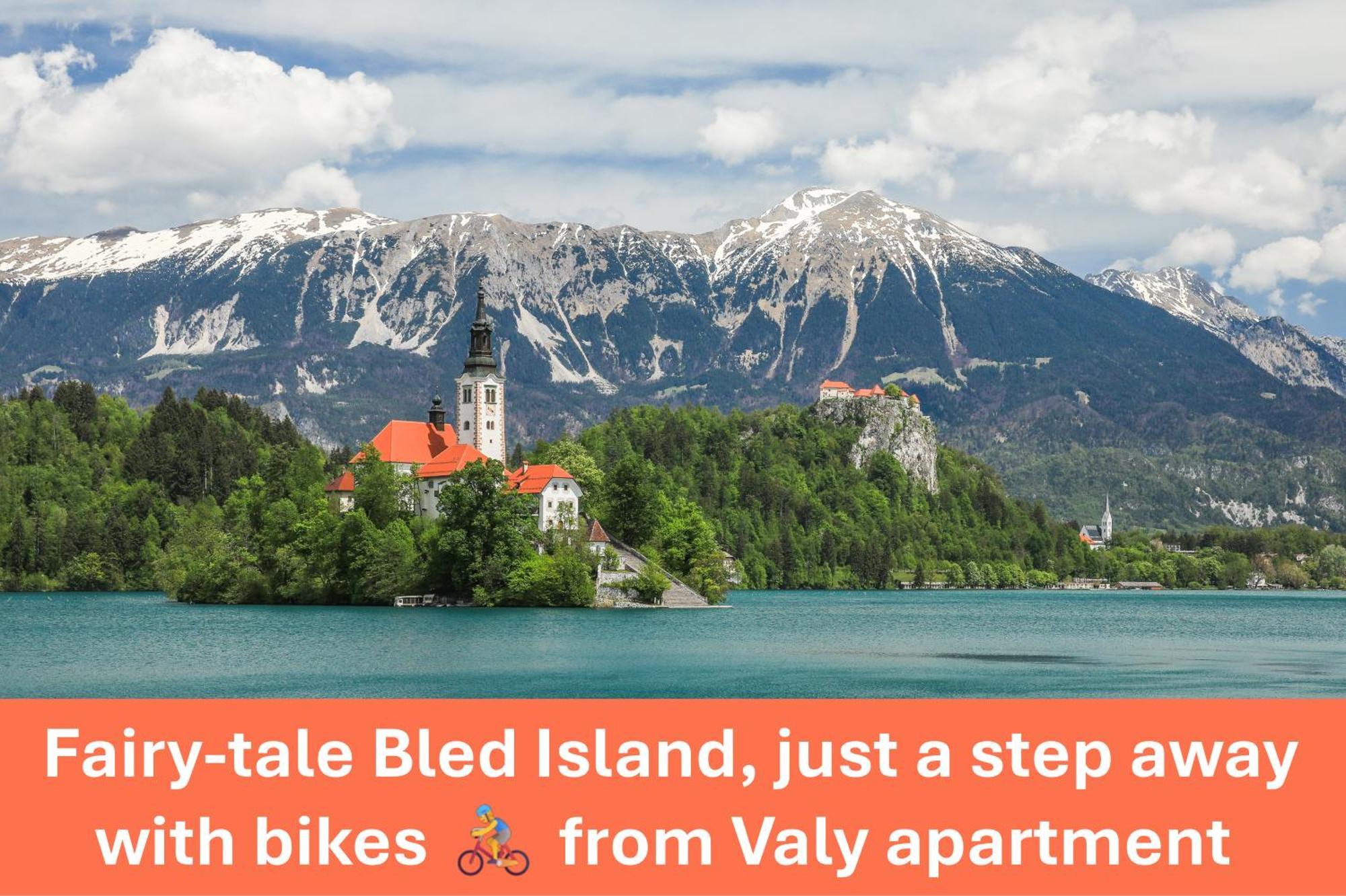 Apartment Valy - Free Bikes, Relaxing Terrace & Near Μπλεντ Εξωτερικό φωτογραφία